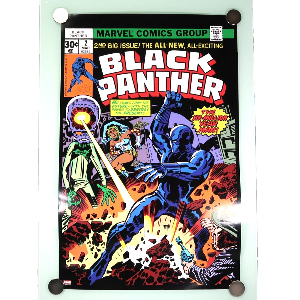 Black Panther #2 Jack Kirby Art Poster Print 13 x 20 Limited Edition 42/100